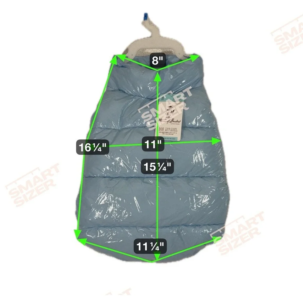 HOUSE OF BARKER DOG PUFFER VEST BLUE MEDIUM‎ NWT!!